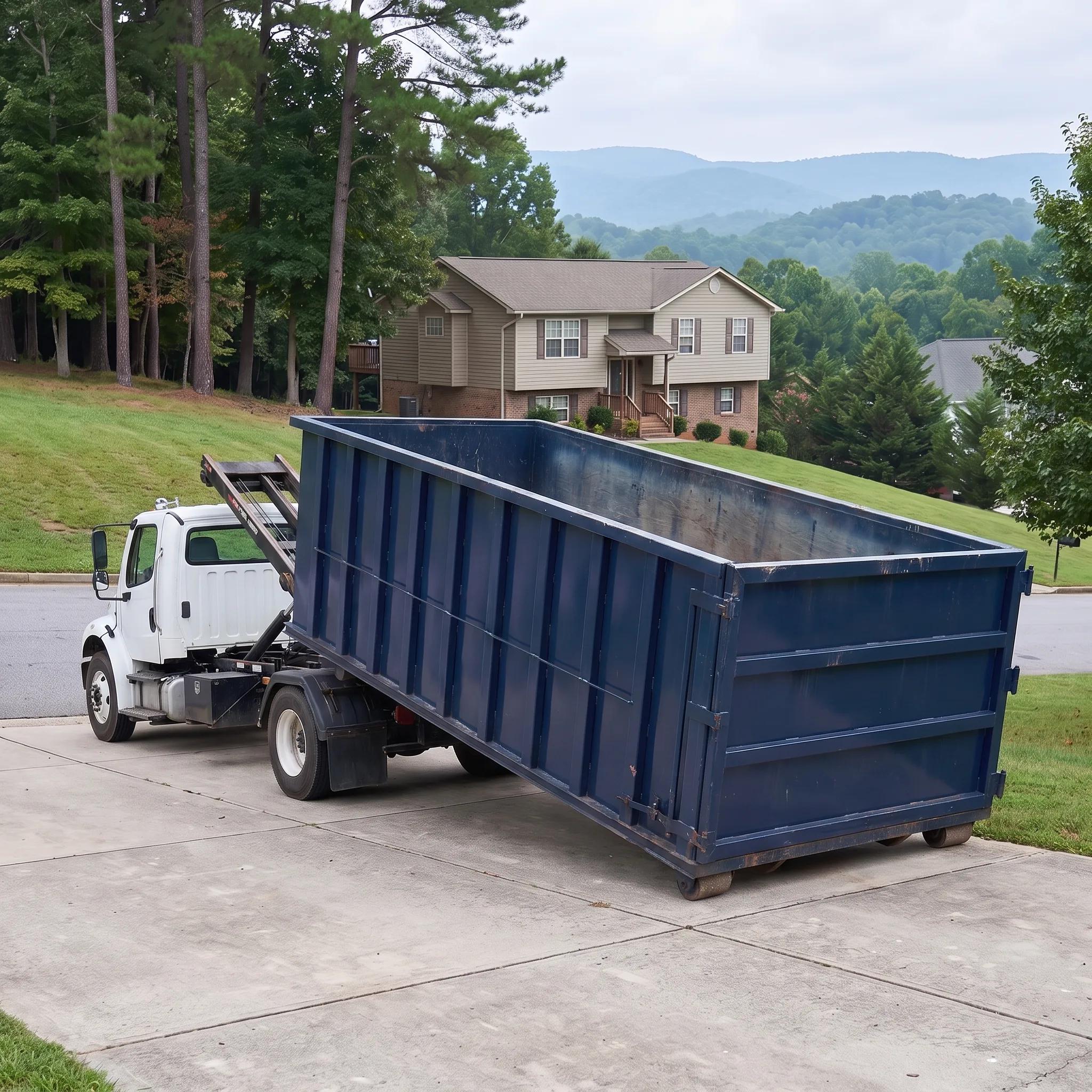 Roll-off dumpster delivery in West Virginia